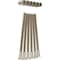 Ekena Millwork Premium 1 1/4" Barn Door Flat Track Extension Hardware for 2 1/4" Door, White Bronze GB60015EXXWZ - alternate 2